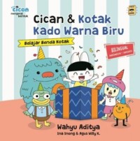 Cican & kotak kado warna biru